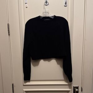 All Saints Black Knit Top